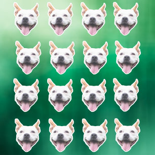 オリジナル顔ステッカー, 犬の顔をカスタマイズ シール
