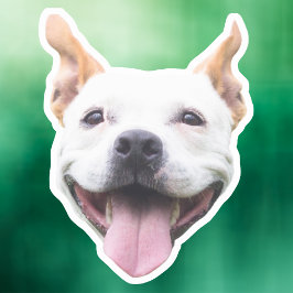 オリジナル顔ステッカー, 犬の顔をカスタマイズ シール