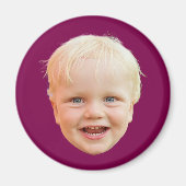 オリジナル顔 カスタムデザイン ロゴ 画像 マグネット (正面)