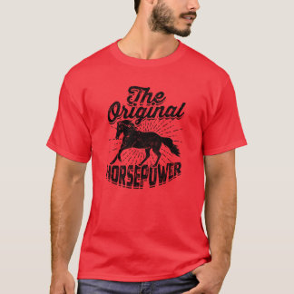 オリジナル馬力の馬 Tシャツ