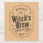 オリジナル魔女のビール ワインラベル (シングルラベル)