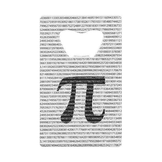 オリジナル黒数値pi日の数学記号 クレジットカード栓抜き (正面)