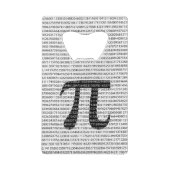 オリジナル黒数値pi日の数学記号 クレジットカード栓抜き (裏面)