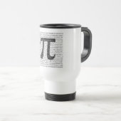オリジナル黒数値pi日の数学記号 トラベルマグ (正面右)