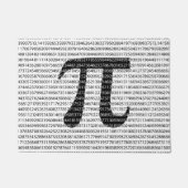 オリジナル黒数値pi日の数学記号 ドアマット (正面)