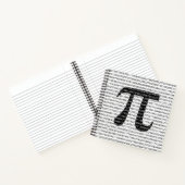 オリジナル黒数値pi日の数学記号 ノートブック (内部)