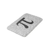 オリジナル黒数値pi日の数学記号 バスマット (アングル)