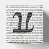 オリジナル黒数値pi日の数学記号 フェイバーボックス (上部)