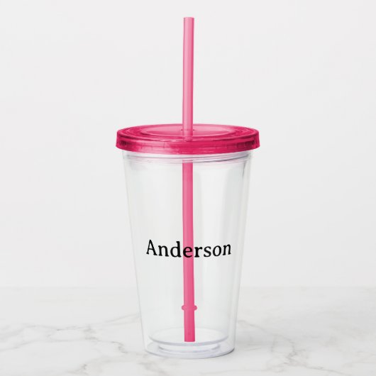 オリジナル16oz クリア アクリルタンブラー (正面)