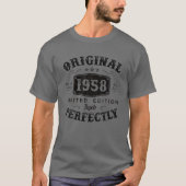 オリジナル1958 65歳65歳の誕生日ギフト Tシャツ (正面)