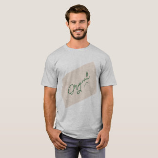 オリジナル1 メンズ グレー ベーシック Tシャツ