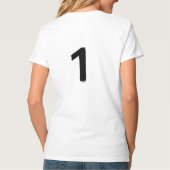 オリジナル1 レディース ベーシックVネック Tシャツ (裏面)