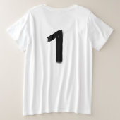 オリジナル1 女性用プラスサイズTシャツ プラスサイズTシャツ (デザイン裏面)