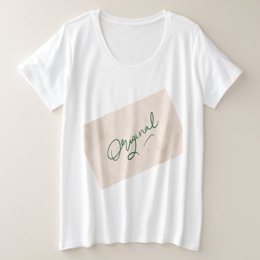 オリジナル1 女性用プラスサイズTシャツ プラスサイズTシャツ (デザイン正面)