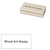 オリジナル1.5" x 3" 木製アート ラバースタンプ (押印)