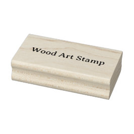 オリジナル1.5" x 3" 木製アート ラバースタンプ