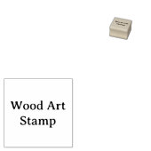 オリジナル1" x 1" 木製アート ラバースタンプ (押印)
