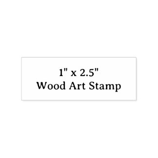 オリジナル1" x 2.5"ラバーウッドアートスタンプ ラバースタンプ