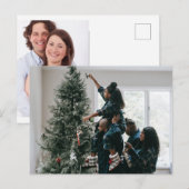 オリジナル2枚の写真両面カスタム ポストカード (正面/裏面)