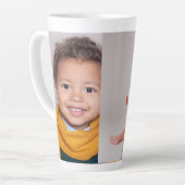 オリジナル2枚の写真入りグッズ カフェラテマグ (左アングル)