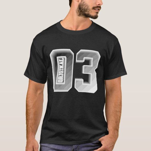 オリジナル2003カレッジ19th誕生日 tシャツ (正面)