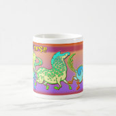 オリジナル2014年"馬の年"のマグ コーヒーマグカップ (中央)