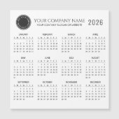 オリジナル2026年会社カレンダー|マグネット (正面)