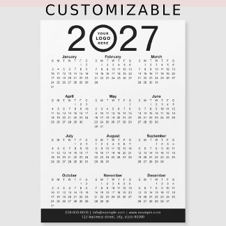 オリジナル2027年版ロゴカレンダー