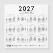 オリジナル2027年版ロゴ入りビジネスカレンダー (正面)