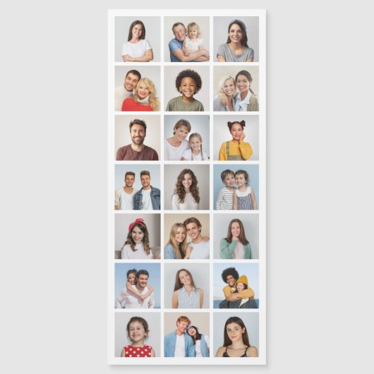オリジナル21枚の写真入りマグネットカード (正面)