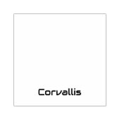オリジナル2.5" x 2.5" ゴム印 (インプリント)