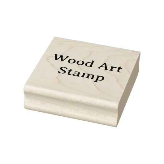 オリジナル2.5" x 2.5" 木製アート ラバースタンプ (スタンプ)