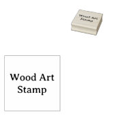 オリジナル2" x 2" 木製アート ラバースタンプ (押印)
