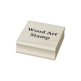 オリジナル2" x 2" 木製アート ラバースタンプ