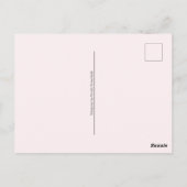 オリジナル3つのセクション ファミリーフォトコラージュ グレーフレーム ポストカード (裏面)