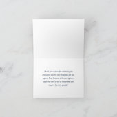 オリジナル3枚の写真を飾れる ネイビーブルーの卒業証書カード サンキューカード (内部)