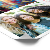 オリジナル3枚写真コラージュファミリー2025カレンダー ポスター (角)