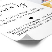 オリジナル3枚写真 天国 追憶 結婚 記念 ポスター (角)