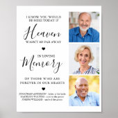 オリジナル3枚写真 天国 追憶 結婚 記念 ポスター (正面)