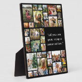 オリジナル36枚の写真コラージュと名言 フォトプラーク (側面)