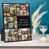 オリジナル36枚の写真コラージュと名言 フォトプラーク (側面)
