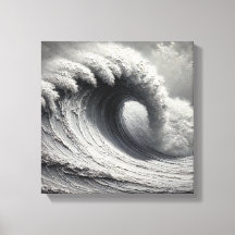 オリジナル3D白海波油塗装