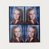 オリジナル4枚写真コラージュ あなただけの特別なデザイン タペストリー (正面)