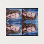 オリジナル4枚写真コラージュ あなただけの特別なデザイン タペストリー (正面(横))