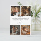 オリジナル4枚写真コラージュ イースター ポストカード (スタンド正面)