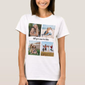 オリジナル4枚写真コラージュ Tシャツ (正面)