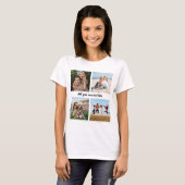 オリジナル4枚写真コラージュ Tシャツ (正面フル)