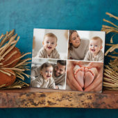 オリジナル4枚組 フォトコラージュ 可愛い赤ちゃん フォトプラーク (側面)