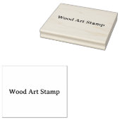 オリジナル4.0" x 5.0" 木製アート ラバースタンプ (押印)
