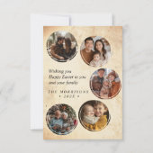 オリジナル5枚写真コラージュ ラスティックイースター ポストカード (正面)